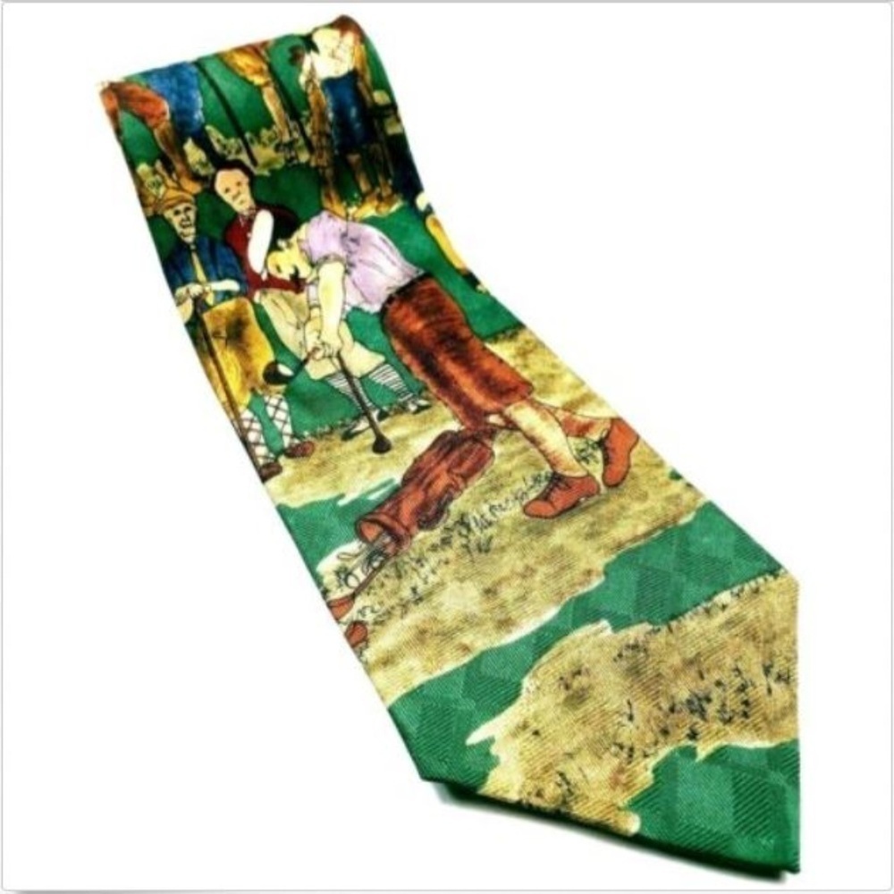 Lord & Taylor Men's Silk Golf Course Tie